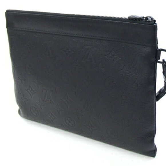 LOUIS VUITTON Black Monogram Pouch - Picture 2 of 9